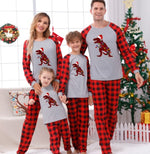 Parent Child Christmas Plaid Patchwork Home Clothes - Vignette | MyaLova