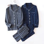 Plaid Long-Sleeved Trousers Cotton Two-Color Home - Vignette | MyaLova
