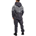 National style printed one-piece men's pajamas - Vignette | MyaLova