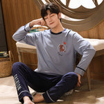 Comfortable Casual Loose Pajama Set Home Service - Vignette | MyaLova
