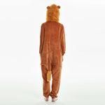 New Lion Flannel Cartoon One-piece Pajamas - Vignette | MyaLova