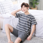 Summer short sleeve cotton casual men's style - Vignette | MyaLova
