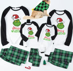 Parent Child Christmas Plaid Patchwork Home Clothes - Vignette | MyaLova