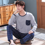 Men's Springsummer Thin Casual Pure Plus Size Middle Aged Homewear - Vignette | MyaLova