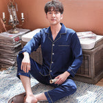 Ice Silk Summer Couple Pajamas Spring And Autumn - Vignette | MyaLova