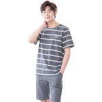 Summer short sleeve cotton casual men's style - Vignette | MyaLova