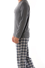 Casual Long-sleeved Men's Cotton Pajamas Suit - Vignette | MyaLova