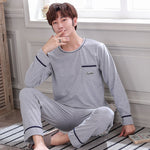 Men's Springsummer Thin Casual Pure Plus Size Middle Aged Homewear - Vignette | MyaLova