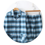 Men's Pajama Set Heavy Brushed Loose Size - Vignette | MyaLova