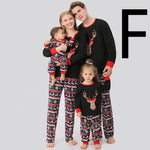 Christmas Family Pajamas Set Clothes For Mom Dad And Son Cartoon Print - Vignette | MyaLova