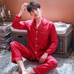 Ice Silk Summer Couple Pajamas Spring And Autumn - Vignette | MyaLova