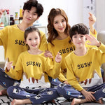 Parent-child Pajamas Cotton Long Sleeve Cartoon Children's Loungewear - Vignette | MyaLova