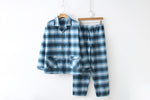 Men's Pajama Set Heavy Brushed Loose Size - Vignette | MyaLova