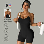 Grenouillère pour femme en polyester extensible - Vignette | MyaLova