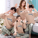 Parent-child Pajamas Cotton Long Sleeve Cartoon Children's Loungewear - Vignette | MyaLova
