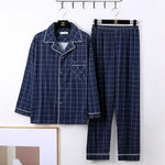 Mens Minimalist Long Sleeve Loungewear Pajamas - Vignette | MyaLova