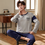 Men's Spring And Autumn Knitted Homewear - Vignette | MyaLova