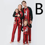Christmas Family Pajamas Set Clothes For Mom Dad And Son Cartoon Print - Vignette | MyaLova