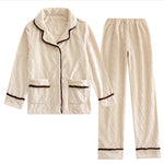 Autumn And Winter Flannel Couple Pajamas - Vignette | MyaLova