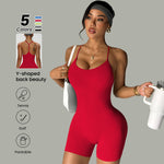 Grenouillère pour femme en polyester extensible - Vignette | MyaLova