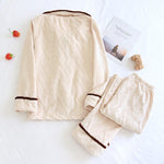 Autumn And Winter Flannel Couple Pajamas - Vignette | MyaLova