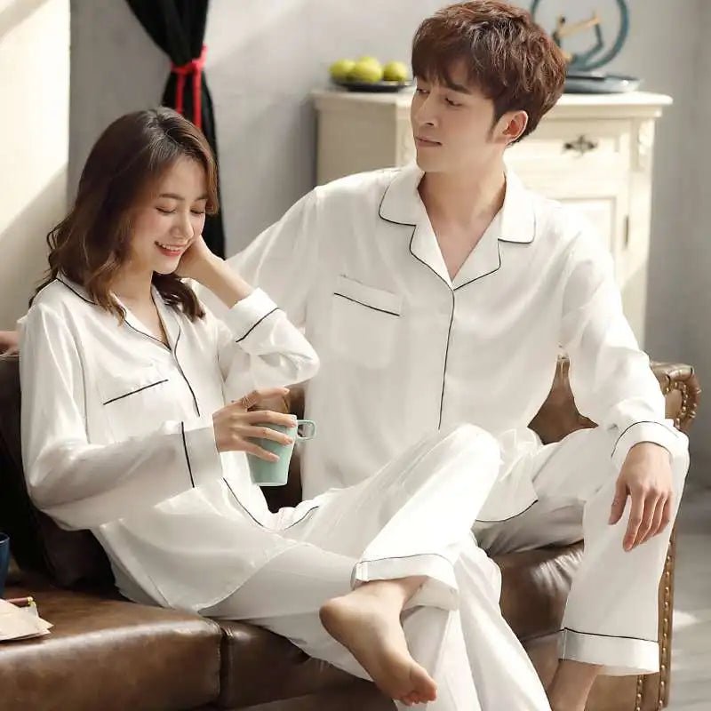 pyjama grenouillere couple - MyaLova
