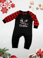 Pyjama de Noël assorti à carreaux rouges et noirs - Vignette | MyaLova