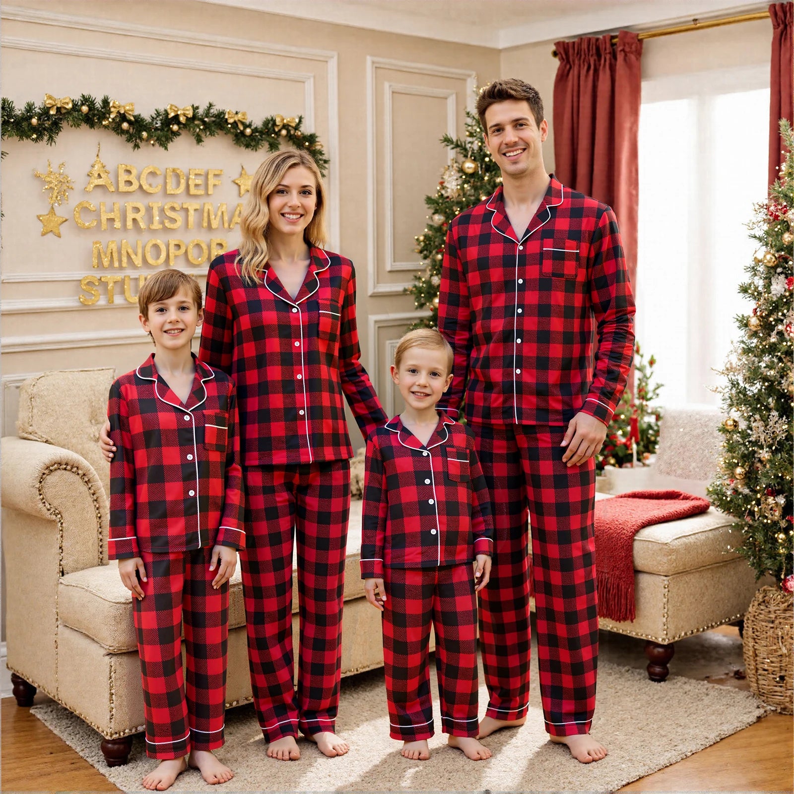 grenouillere Noel famille - MyaLova