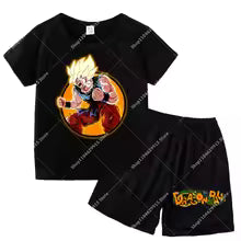Ensemble Dragon Ball enfant t-shirt short coton - MyaLova