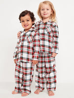 Pyjama de Noël assorti à carreaux avec chemise boutonnée - Vignette | MyaLova