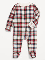 Pyjama de Noël assorti à carreaux avec chemise boutonnée - Vignette | MyaLova