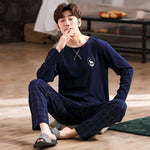 Men's Springsummer Thin Casual Pure Plus Size Middle Aged Homewear - Vignette | MyaLova