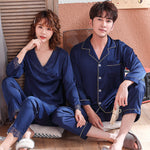 Ice Silk Summer Couple Pajamas Spring And Autumn - Vignette | MyaLova