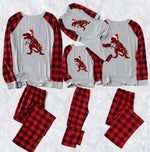 Parent Child Christmas Plaid Patchwork Home Clothes - Vignette | MyaLova