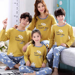 Parent-child Pajamas Cotton Long Sleeve Cartoon Children's Loungewear - Vignette | MyaLova