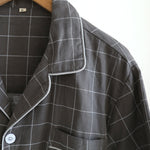 Single-line Plaid Pajamas Men's Short-sleeved Trousers Suit - Vignette | MyaLova