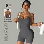 Grenouillère pour femme en polyester extensible - Vignette | MyaLova