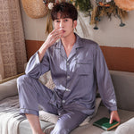 Ice Silk Summer Couple Pajamas Spring And Autumn - Vignette | MyaLova