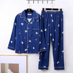 Mens Minimalist Long Sleeve Loungewear Pajamas - Vignette | MyaLova