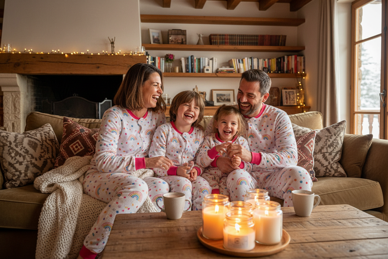 Famille en grenouillères